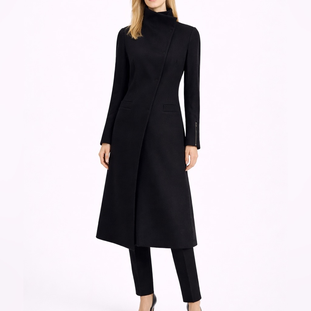 Giorgio Armani High End, Black, Wool Coat (Silk Lining),Size IT 42/US 6